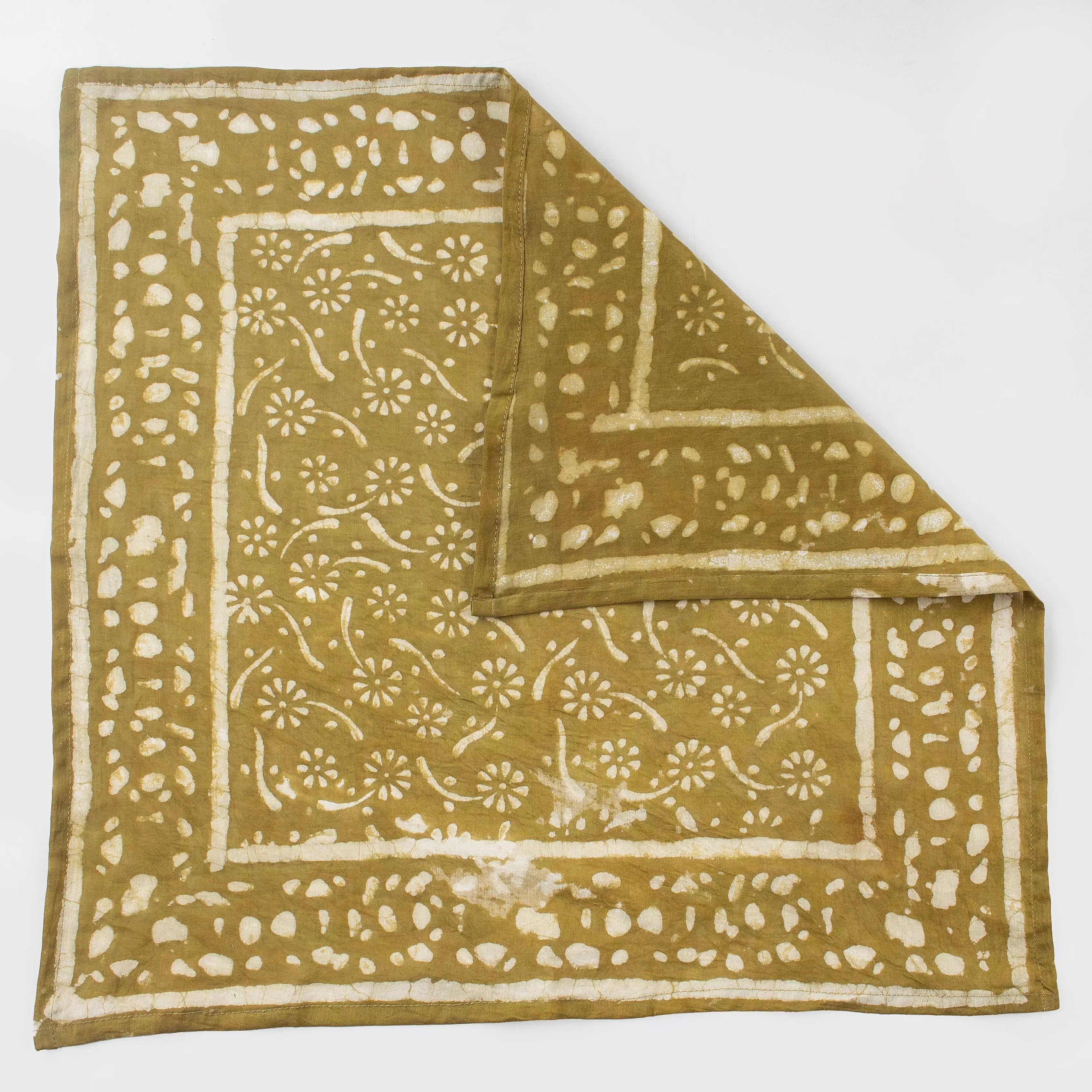 Dabu Hand Block Print Cotton Wrap Bandana for Men And Women 625